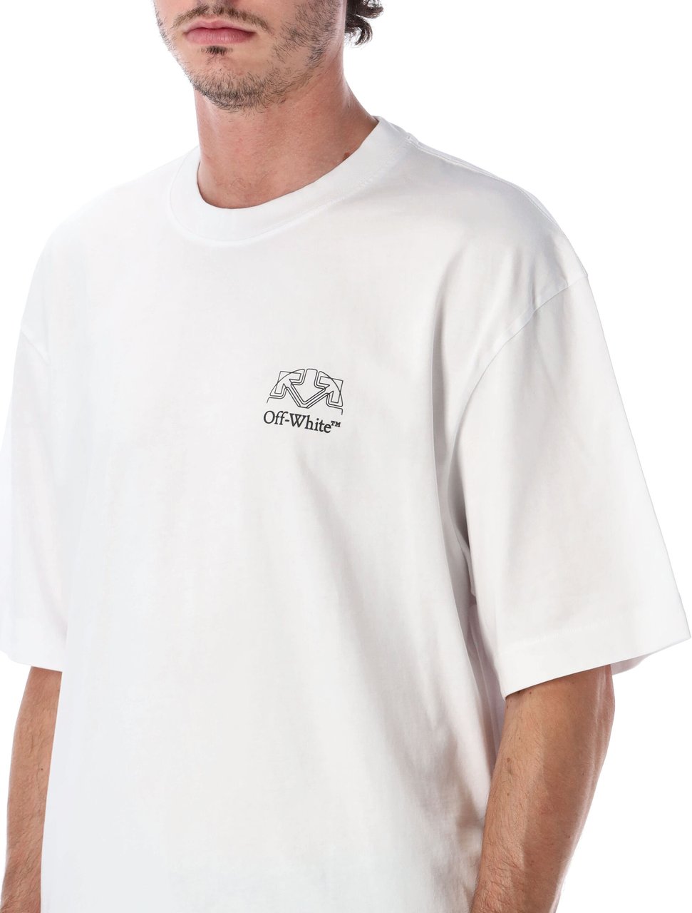 OFF-WHITE Offline Half Arrow Skate S/S Tee Bianco Wit