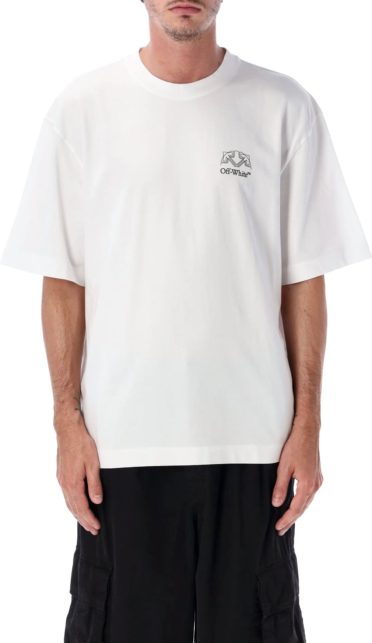 OFF-WHITE Offline Half Arrow Skate S/S Tee Bianco Wit
