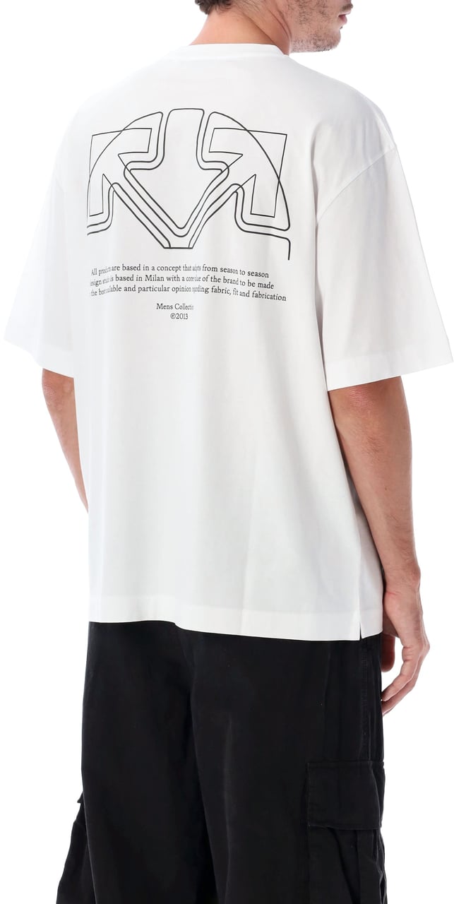 OFF-WHITE Offline Half Arrow Skate S/S Tee Bianco Wit