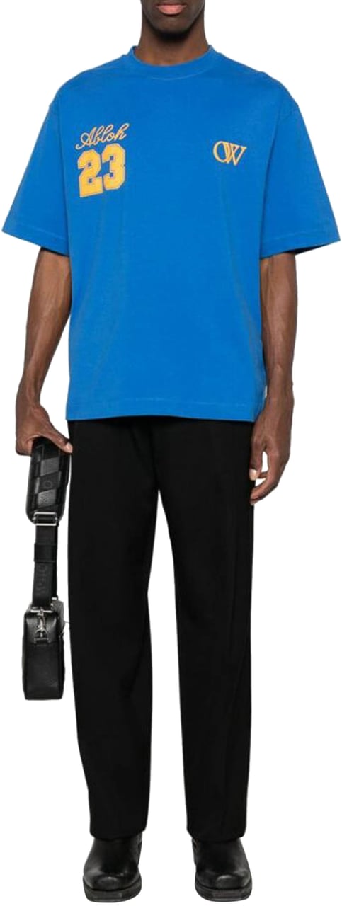 OFF-WHITE Abloh 23 Skate Logo T-shirt Blauw