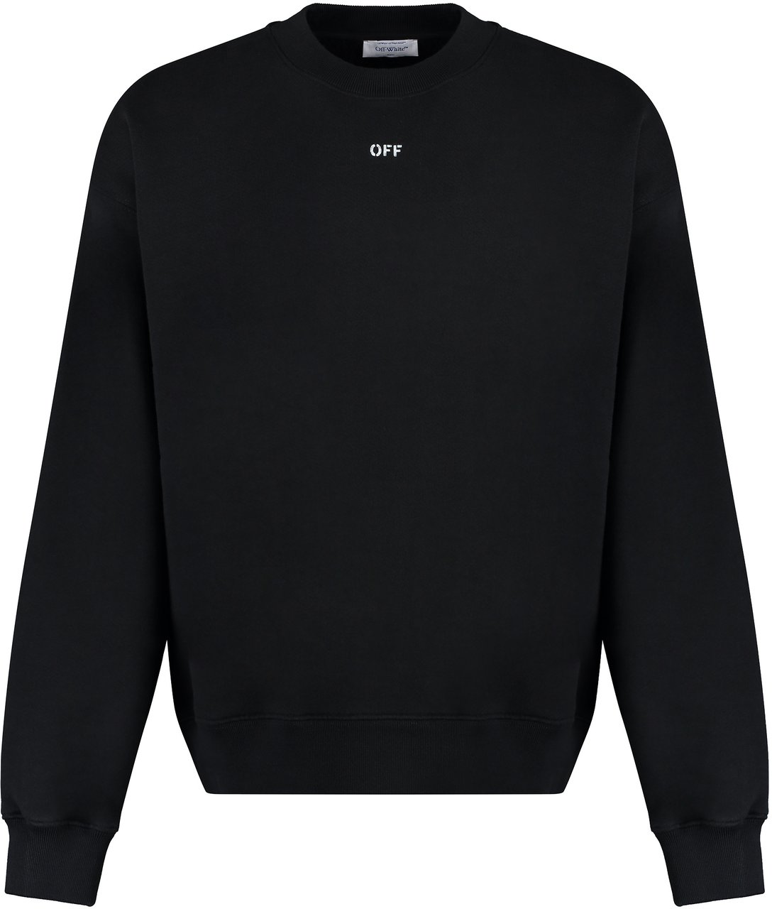 OFF-WHITE Cotton crew-neck sweatshirt Zwart