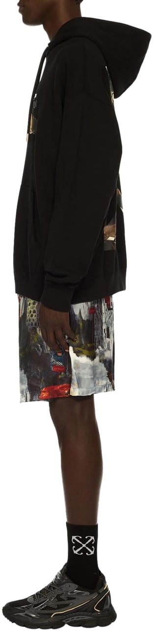 OFF-WHITE Heren PAINT ARROW SKATE HOODIE Zwart