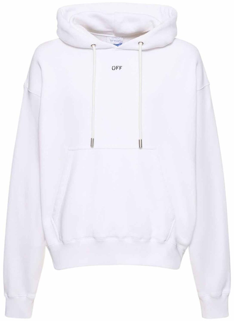 OFF-WHITE Off-White Off Stamp Skate Hoodie Sweatshirt Wit