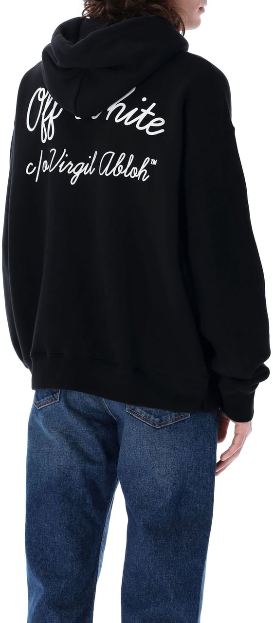 OFF-WHITE Script Skate hoodie Zwart