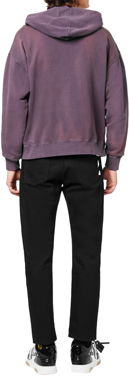 OFF-WHITE Laundry Logo Skate Hoodie Paars