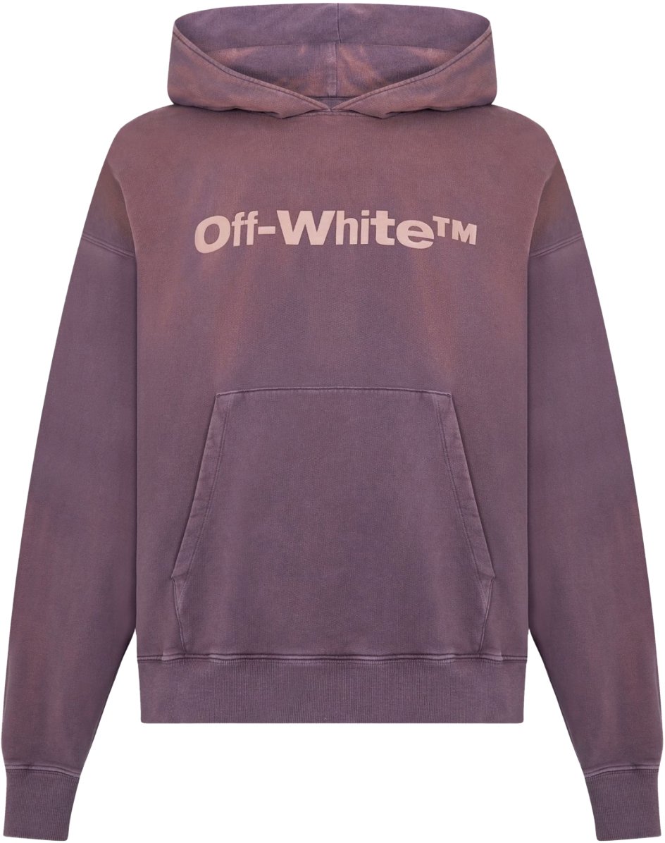 OFF-WHITE Laundry Logo Skate Hoodie Paars