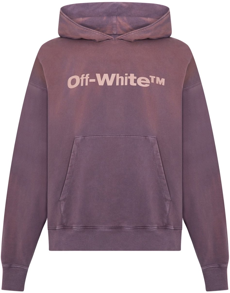 OFF-WHITE Laundry Logo Skate Hoodie Paars