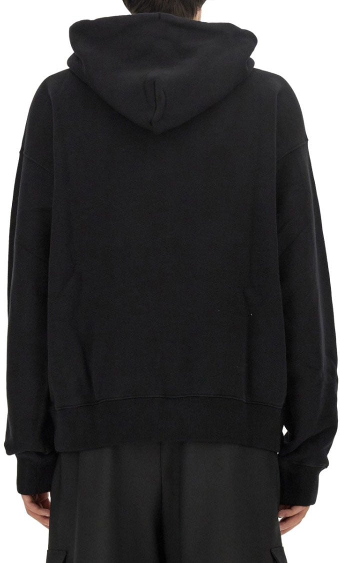 OFF-WHITE Oversized Black Hoodie Zwart