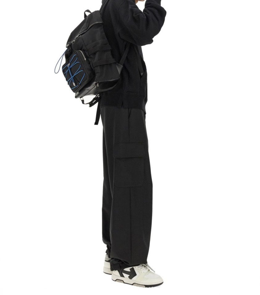 OFF-WHITE Oversized Black Hoodie Zwart