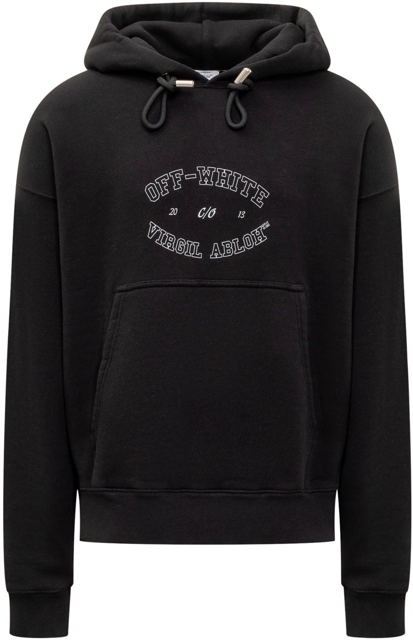 OFF-WHITE Felpa con Logo Zwart