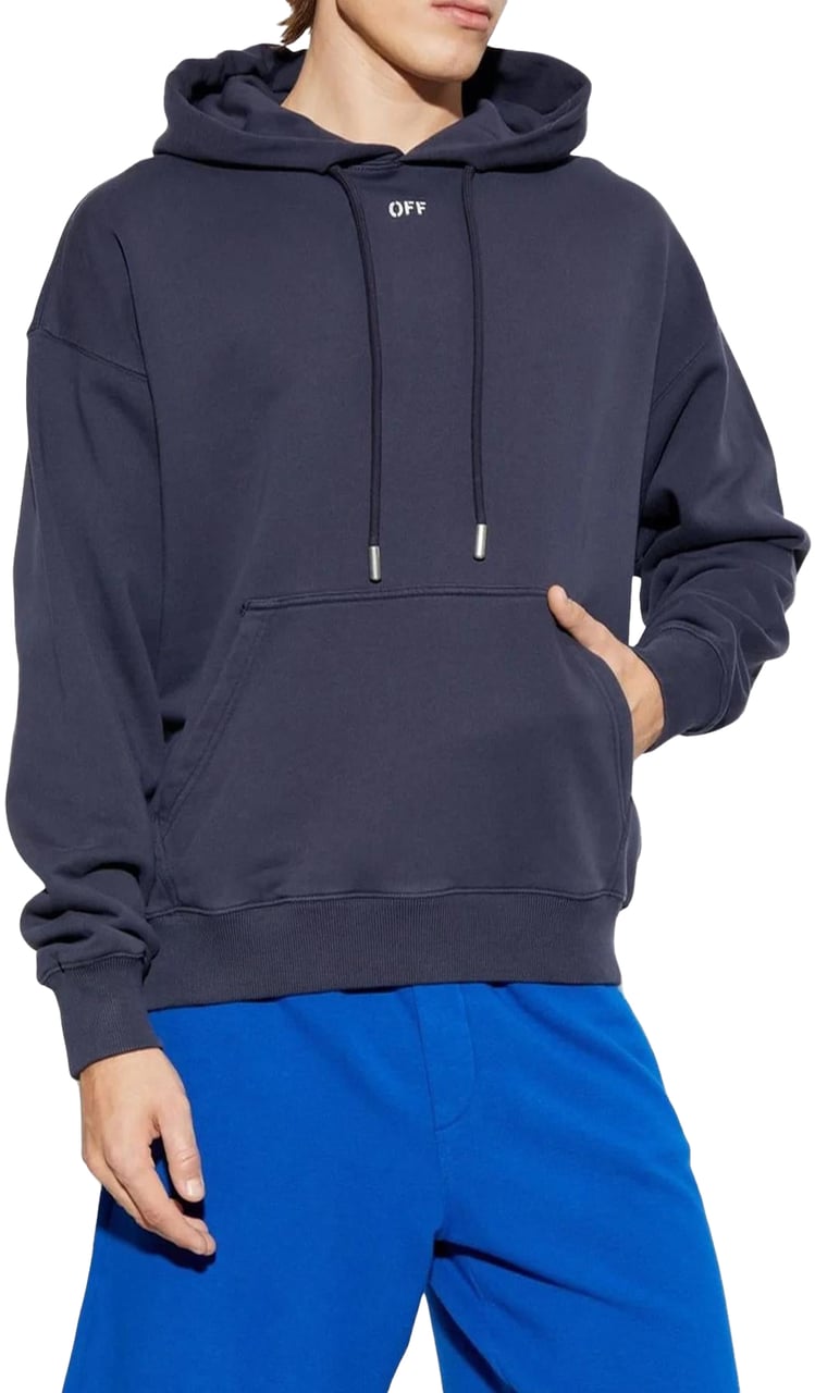OFF-WHITE Heren Brush Arrow Hoodie Blauw Blauw