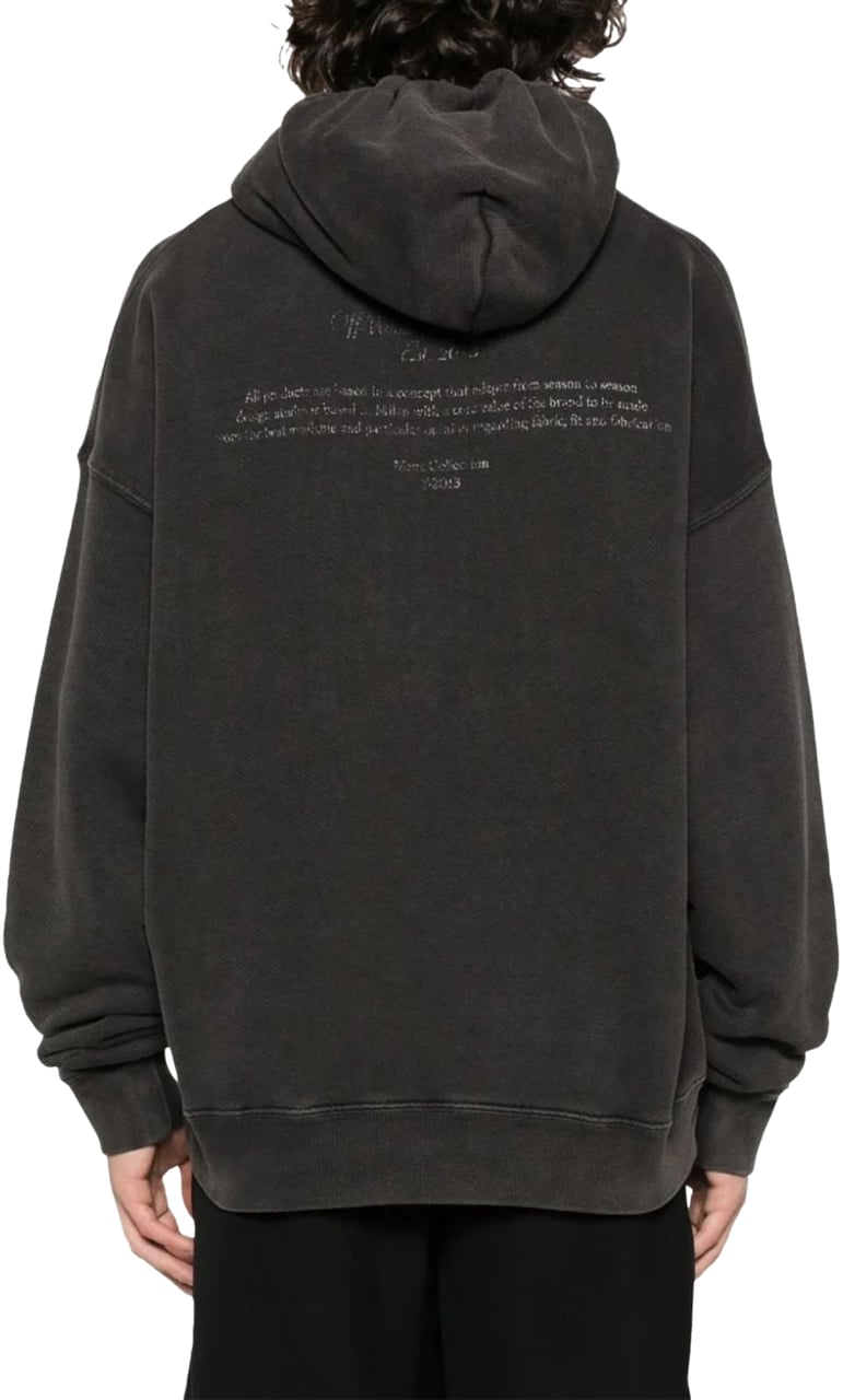 OFF-WHITE Caravaggio Mary Skate Logo Hoodie Zwart