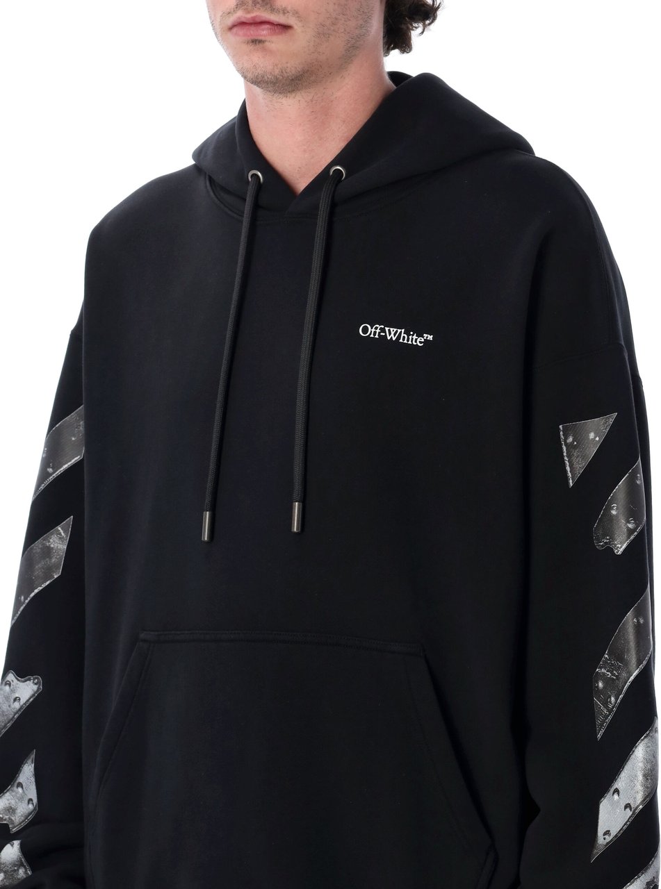 OFF-WHITE Metal Arrow Skate Hoodie Nero Zwart
