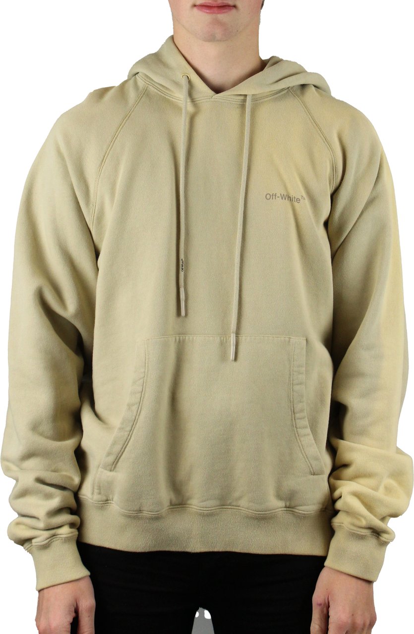 OFF-WHITE Off-White Diag Tab Skate Hoodie (Zandkleur) Wit