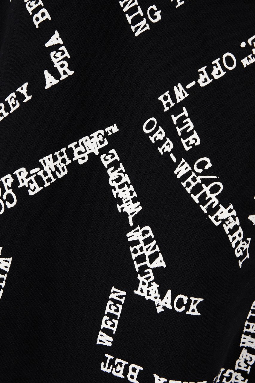 OFF-WHITE Off White Black stretch cotton sweatshirt Zwart