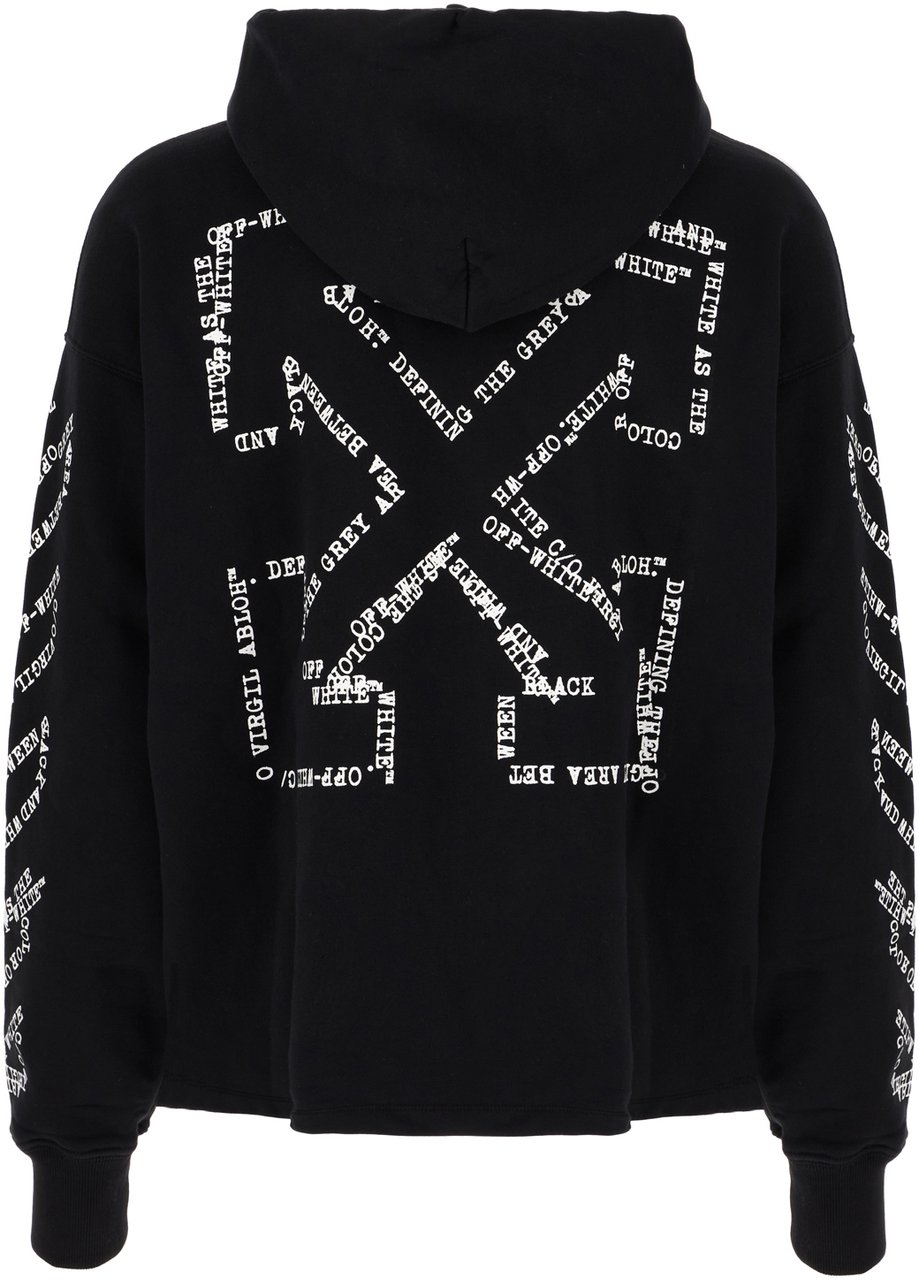 OFF-WHITE Off White Black stretch cotton sweatshirt Zwart