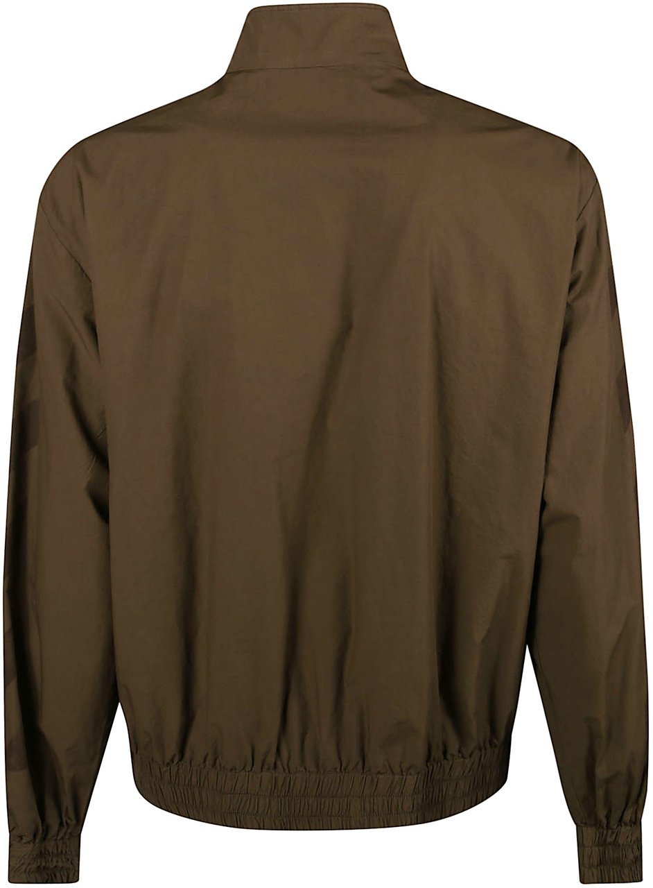 OFF-WHITE Diag Tracktop Jacket Green Groen