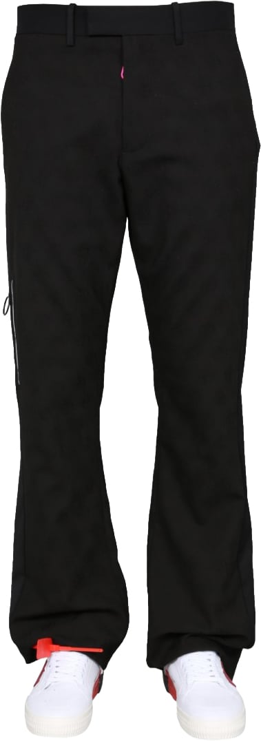 OFF-WHITE "Low Fit" Trousers Zwart