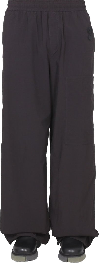 OFF-WHITE Relaxed Fit Wide-Leg Pants Zwart