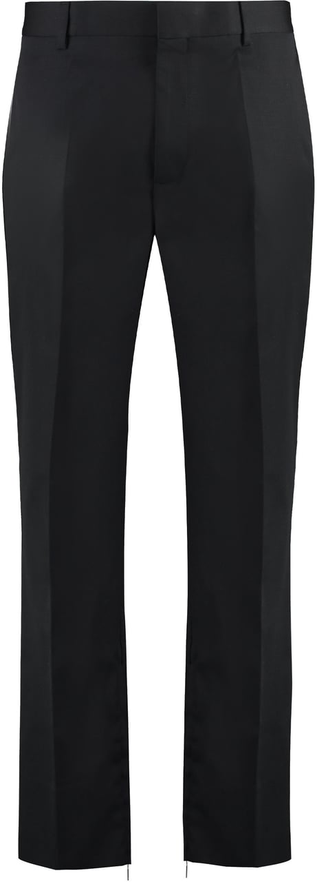 OFF-WHITE Virgin wool trousers Zwart