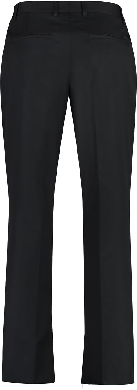 OFF-WHITE Virgin wool trousers Zwart