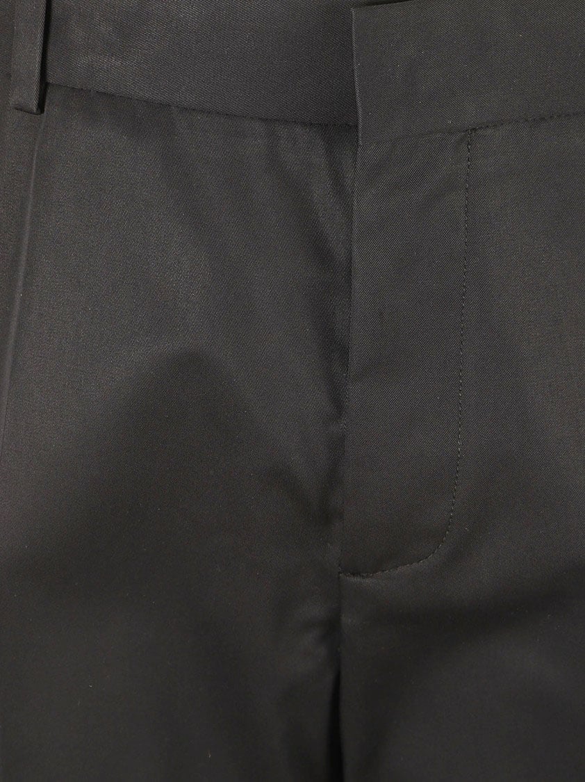 OFF-WHITE Tailored Black Trousers With Smooth Finish Zwart