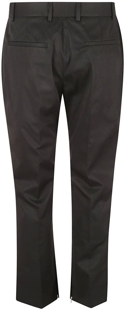 OFF-WHITE Tailored Black Trousers With Smooth Finish Zwart