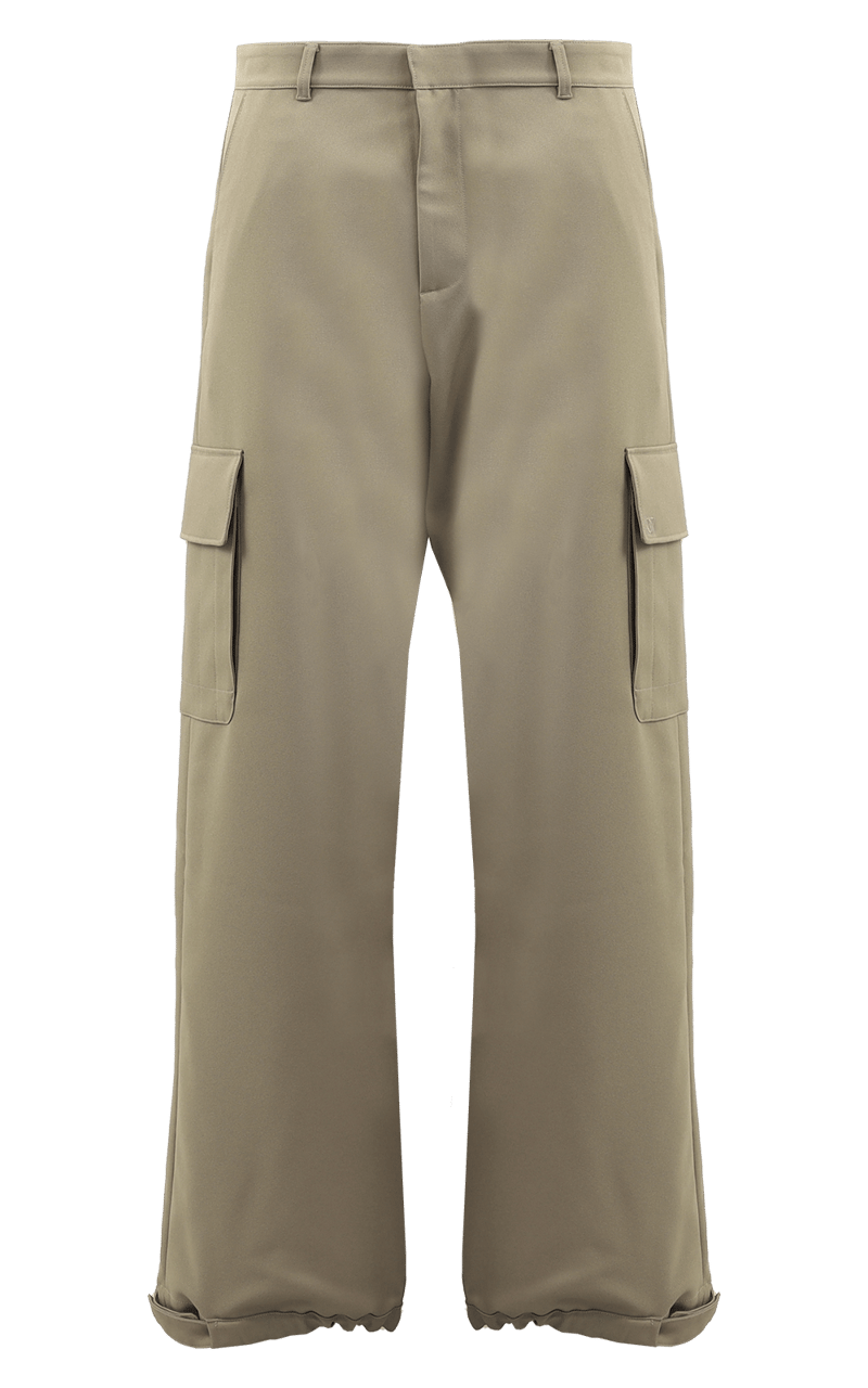 OFF-WHITE Heren Drill Cargo Pant Beige Beige