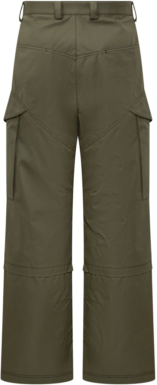 OFF-WHITE Pantalone Straight Cargo Groen