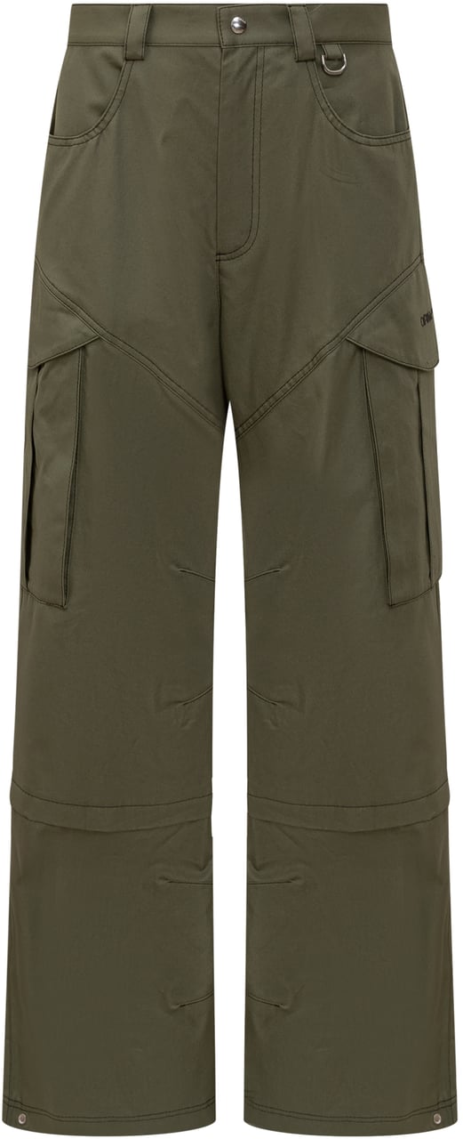 OFF-WHITE Pantalone Straight Cargo Groen