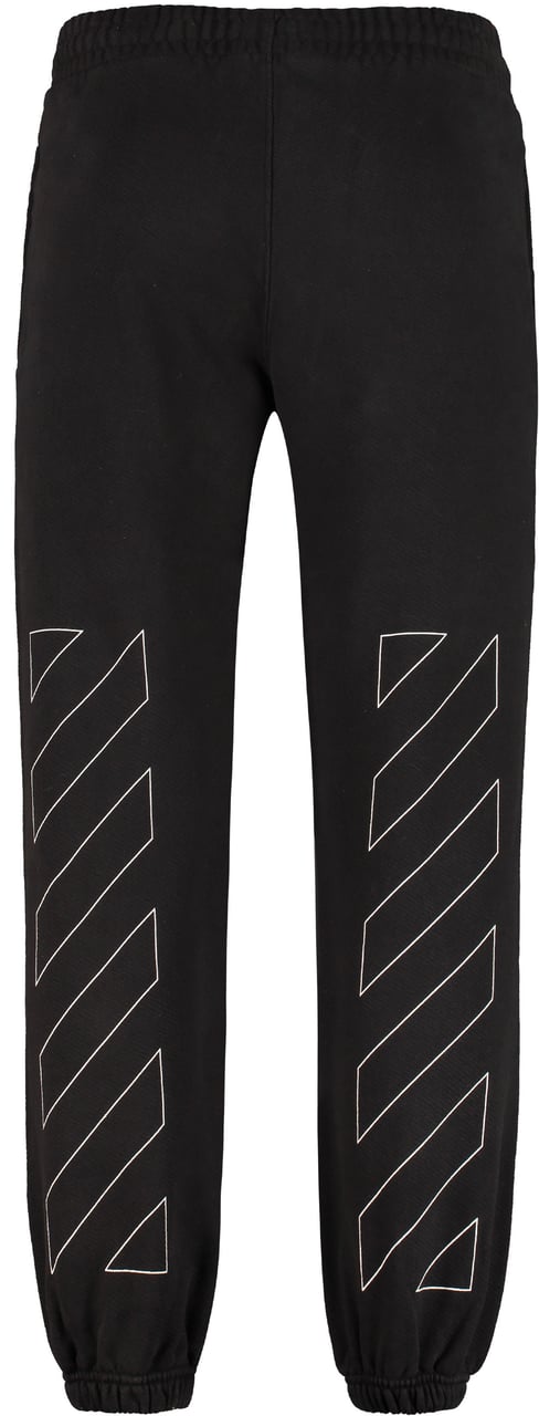 OFF-WHITE Logo detail cotton track-pants Zwart