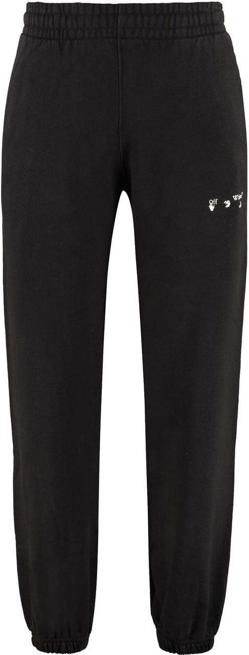OFF-WHITE Logo detail cotton track-pants Zwart