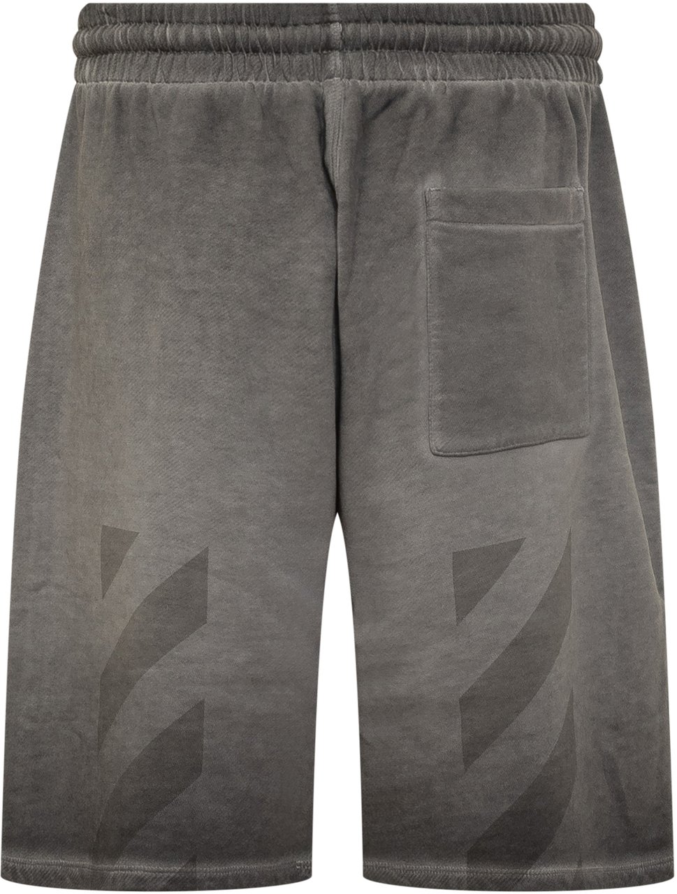 OFF-WHITE Bermuda in Cotone con Logo Off-White Grijs