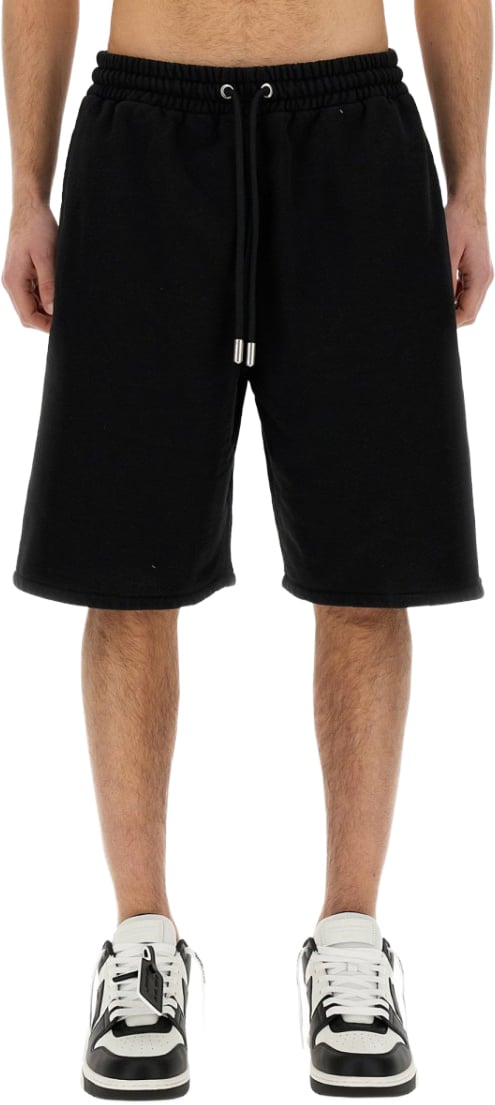 OFF-WHITE Relaxed Fit Bermuda Shorts Zwart