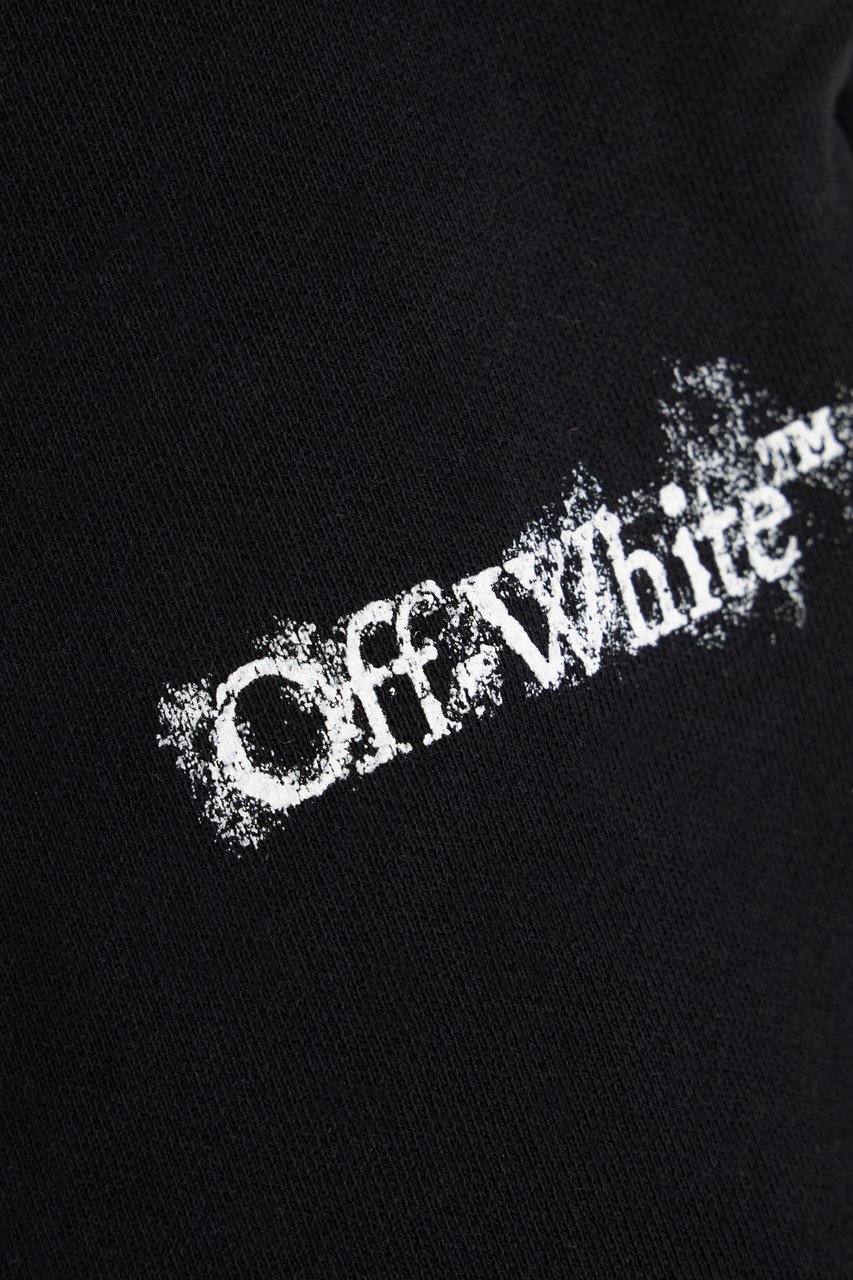 OFF-WHITE Off White Black cotton bermuda shorts Zwart