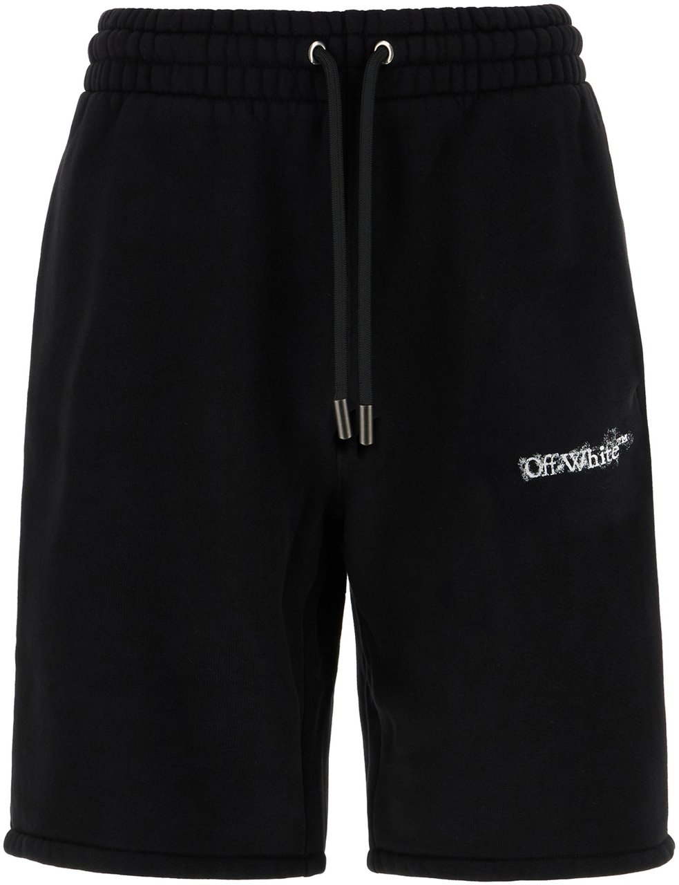 OFF-WHITE Off White Black cotton bermuda shorts Zwart