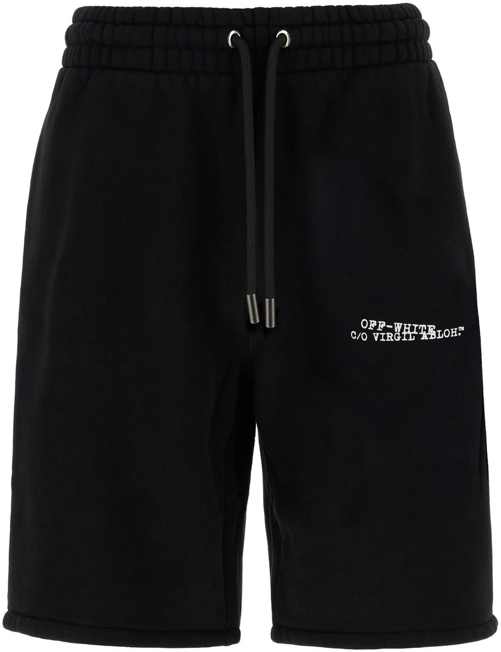 OFF-WHITE Off White Black cotton bermuda shorts Zwart