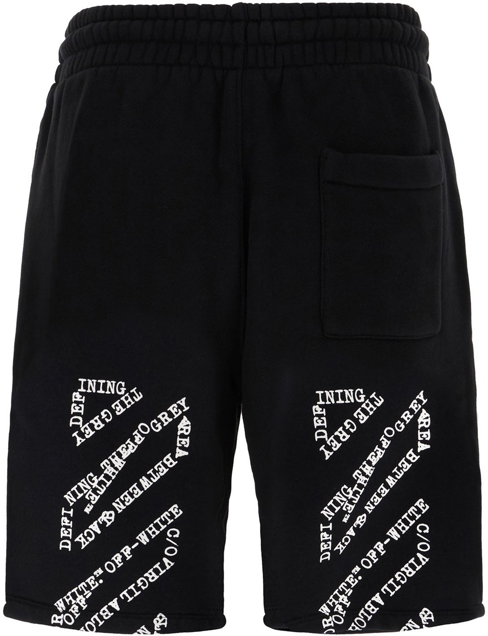 OFF-WHITE Off White Black cotton bermuda shorts Zwart