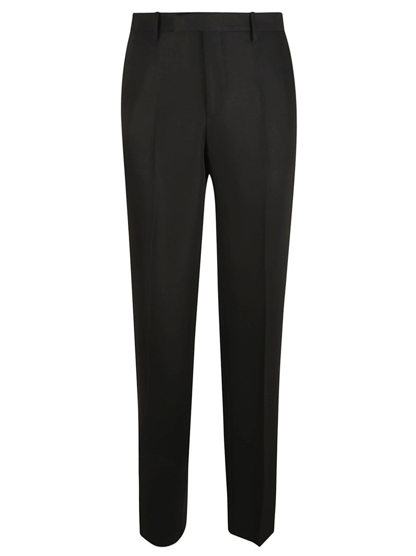 OFF-WHITE Tailored Black Trousers With Structured Waistband Zwart