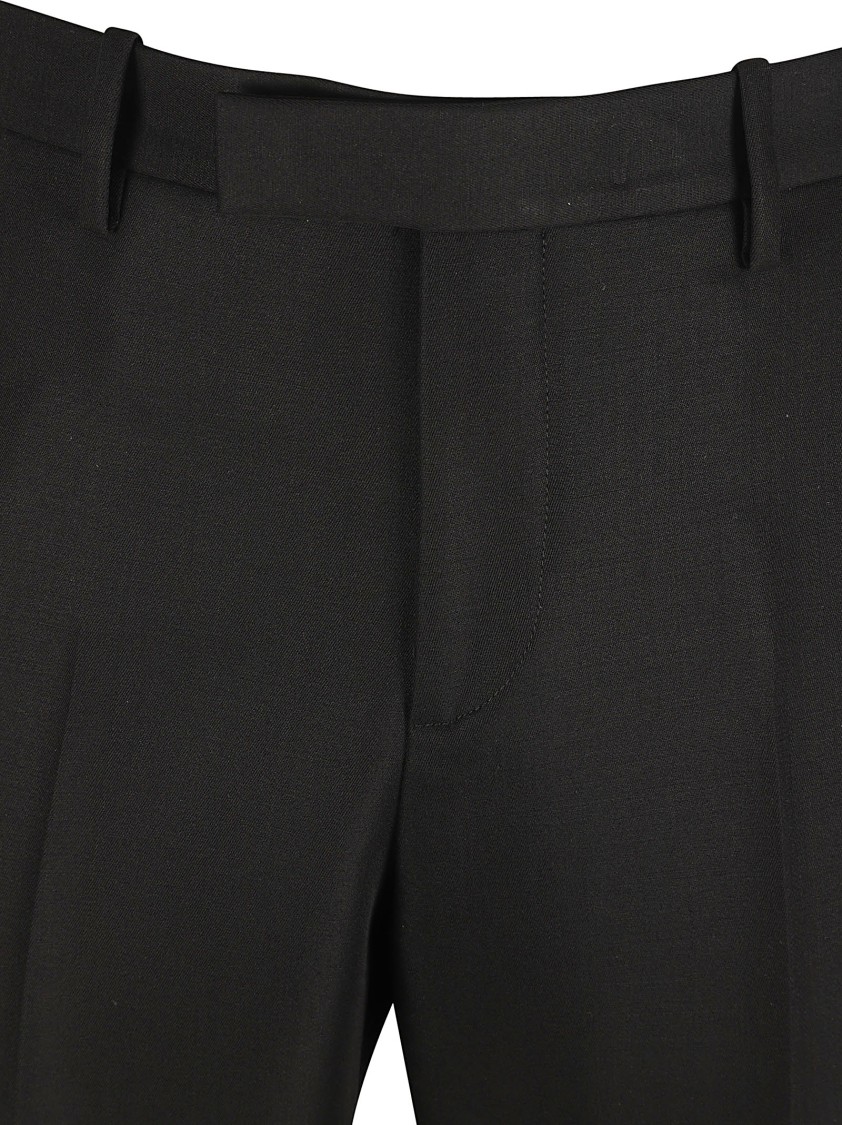 OFF-WHITE Tailored Black Trousers With Structured Waistband Zwart