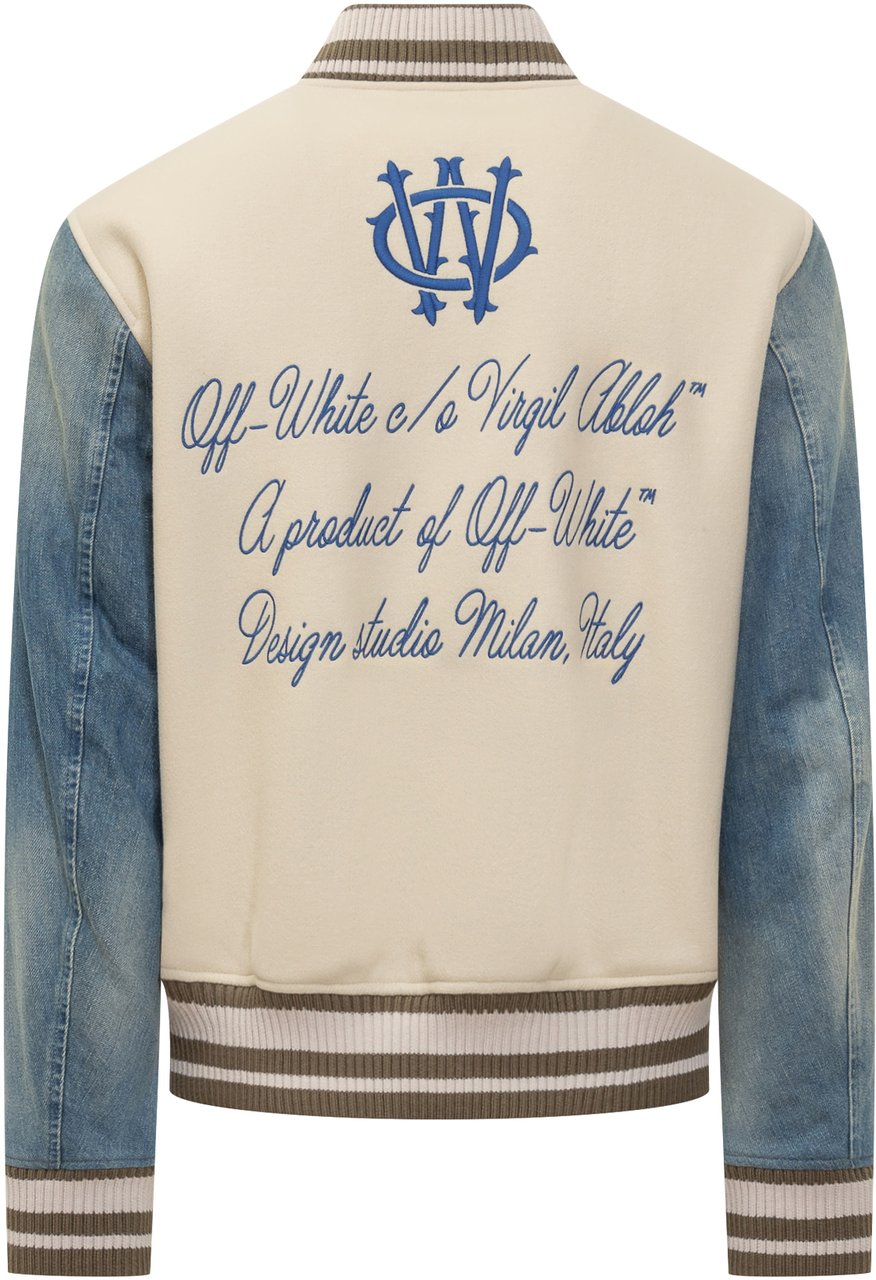 OFF-WHITE Off-White Giacca Varsity Gothic Woolden Wit