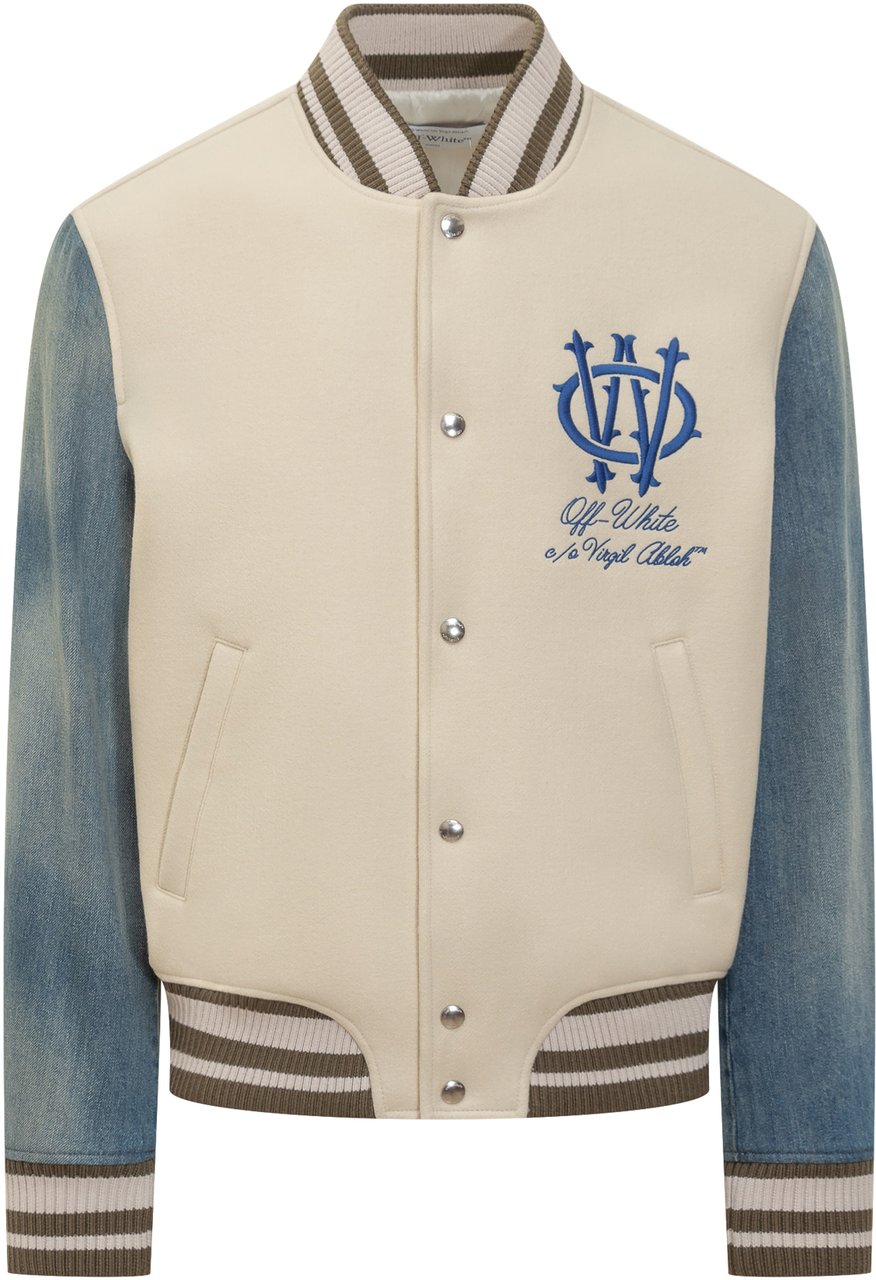 OFF-WHITE Off-White Giacca Varsity Gothic Woolden Wit