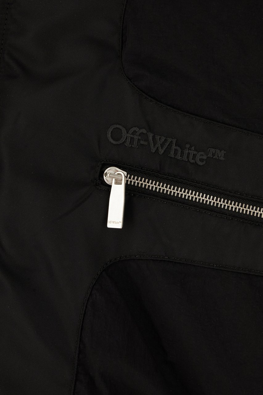 OFF-WHITE Off White Back nylon padded bomber jacket Zwart