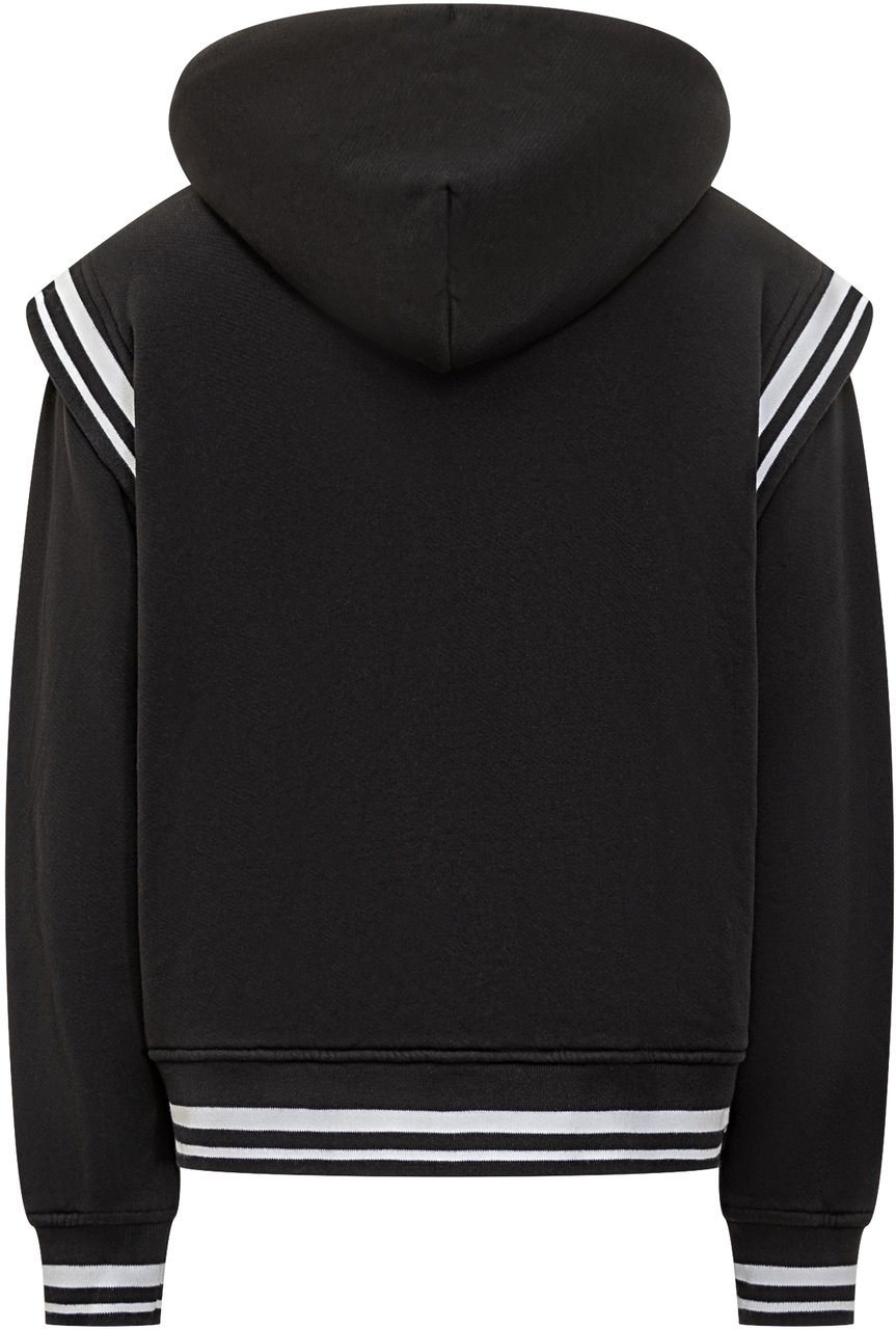 OFF-WHITE Off-White Felpa Gothic Varsity con Cappuccio Zwart