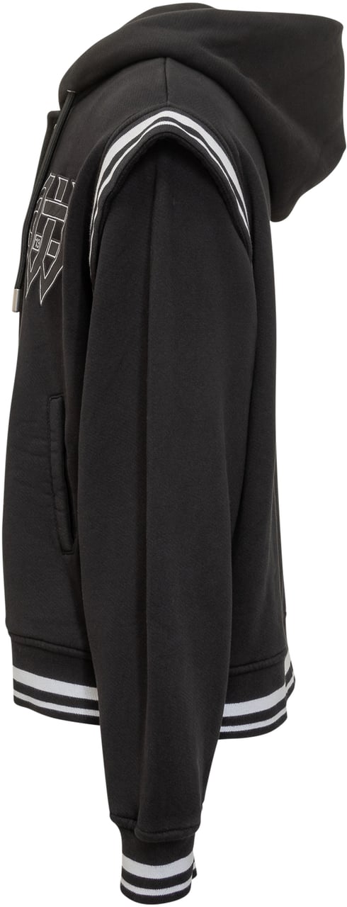 OFF-WHITE Off-White Felpa Gothic Varsity con Cappuccio Zwart