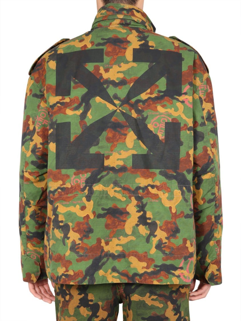 OFF-WHITE Bold Camouflage Padded Jacket Bruin