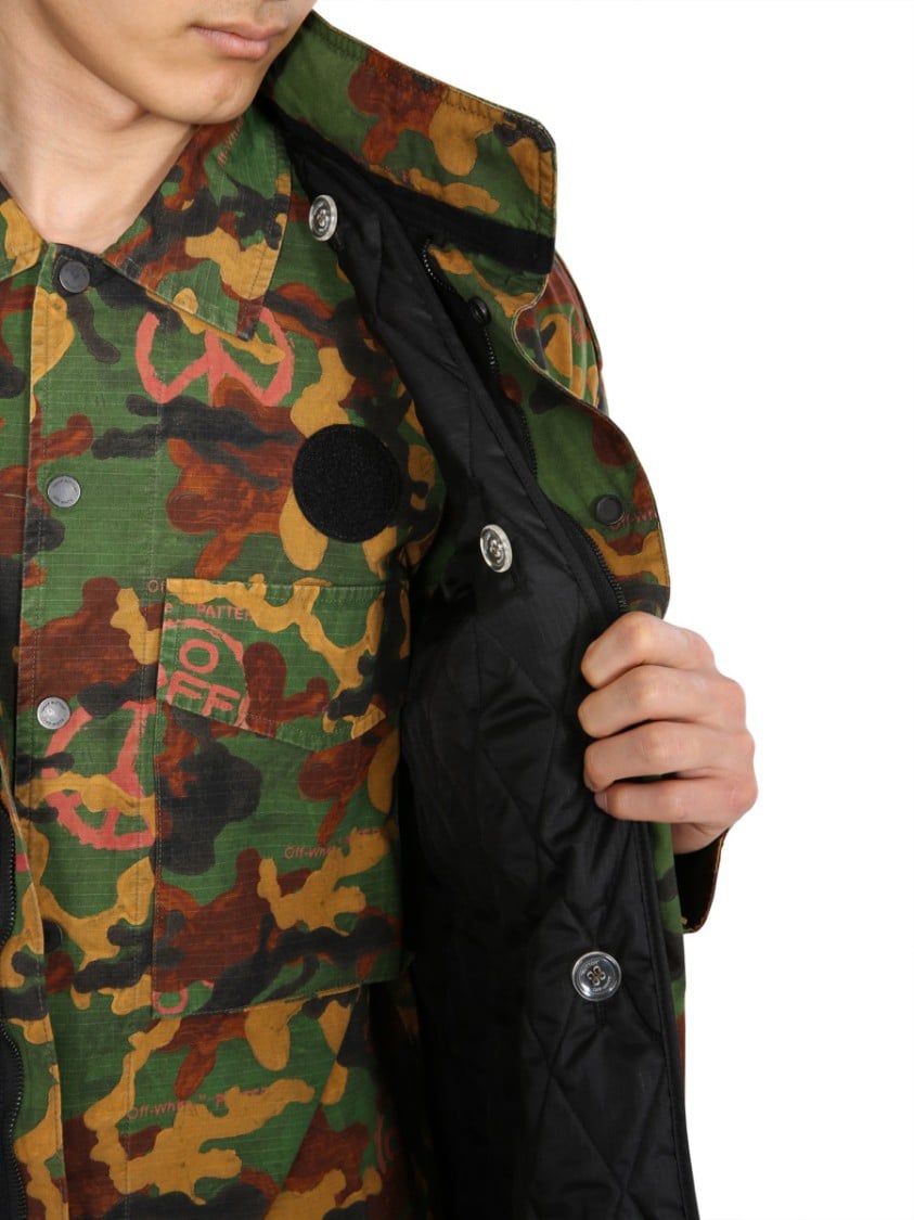 OFF-WHITE Bold Camouflage Padded Jacket Bruin