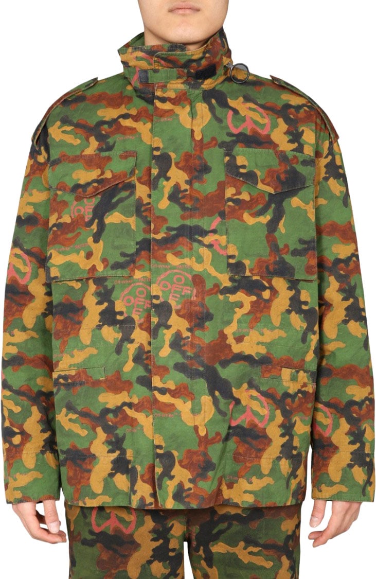 OFF-WHITE Bold Camouflage Padded Jacket Bruin