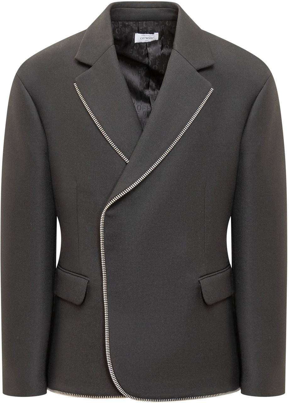 OFF-WHITE Blazer JapWool Zip Zwart