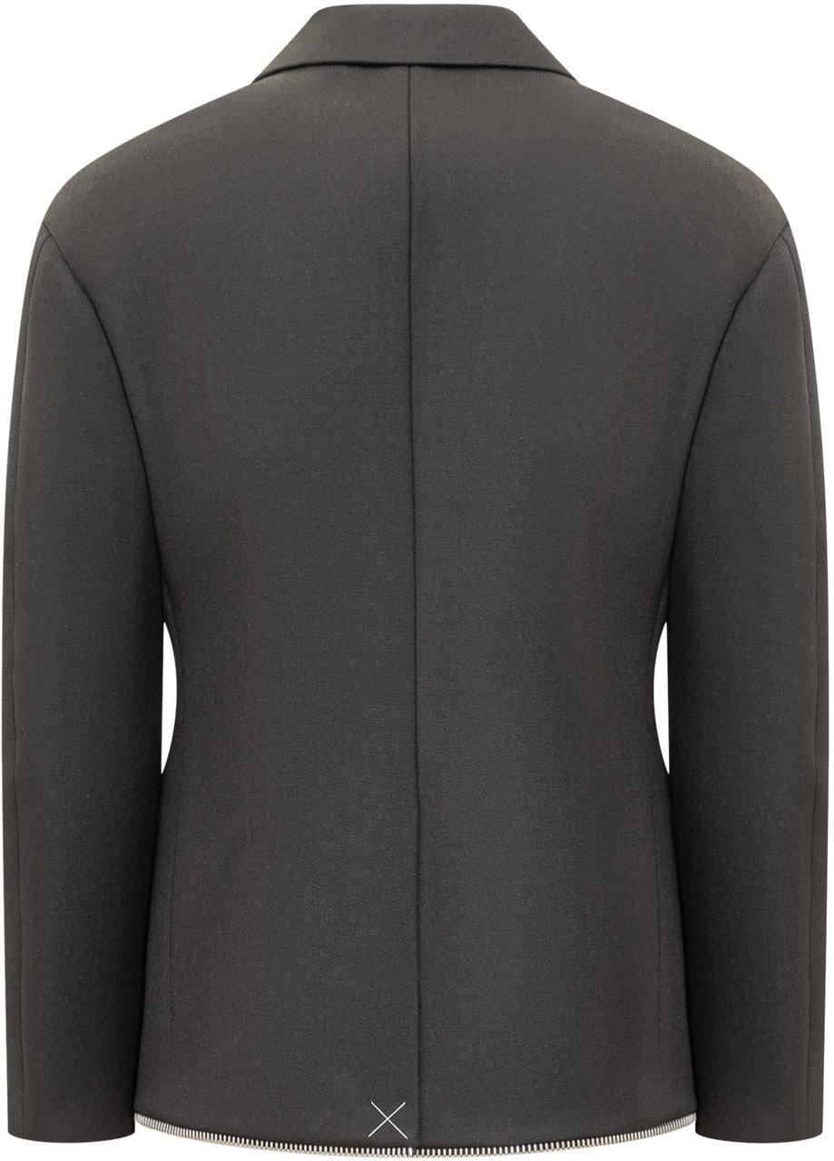 OFF-WHITE Blazer JapWool Zip Zwart